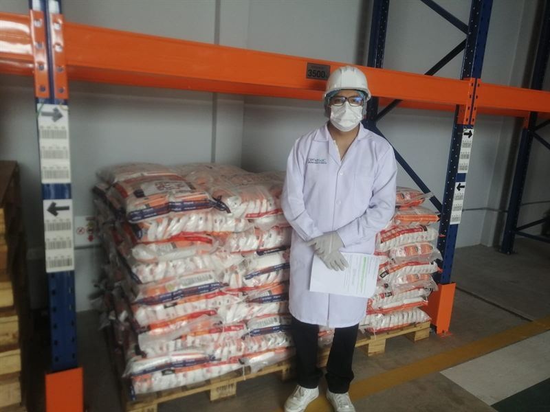 Inspección técnica de un equipo contra incendio en una planta industrial